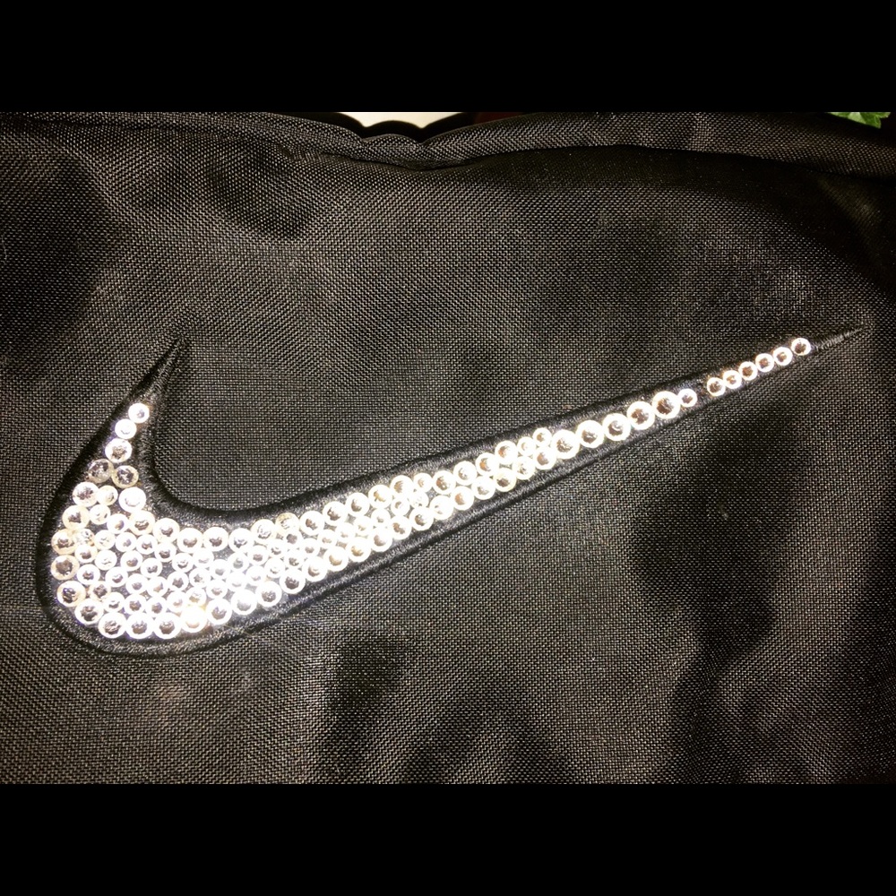 Vintage Nike Fanny Pack Swarovski Crystals OOAK